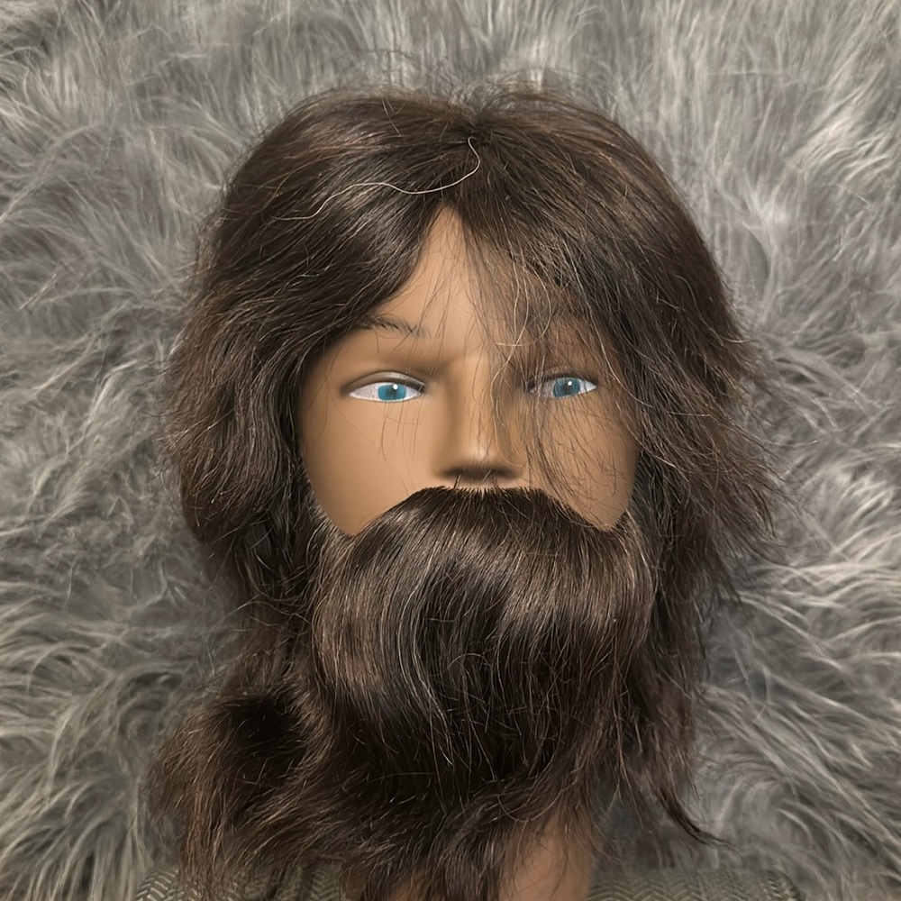 Premium mannequin head 100% human hair (male mannequin)